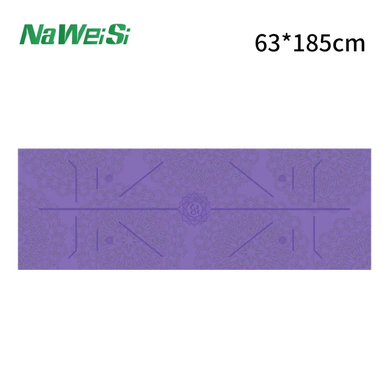 Yoga Mat Towel Double-Side Velvet Yoga Fitness Isolation Mat Non-Slip Folding Portable Sports Mat Towel Beach Quick Dry Towel