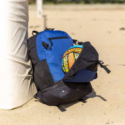 26.5 L Blue Multi-Sports Backpack, Unisex, Sports Bag, Adult, Teen, Polyester, New