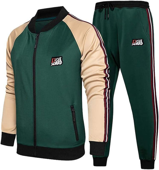 Men'S Tracksuits 2 Piece Outfit Casual Long Sleeve Sweat Suit Set Full Zipper Sports Jogging Suits