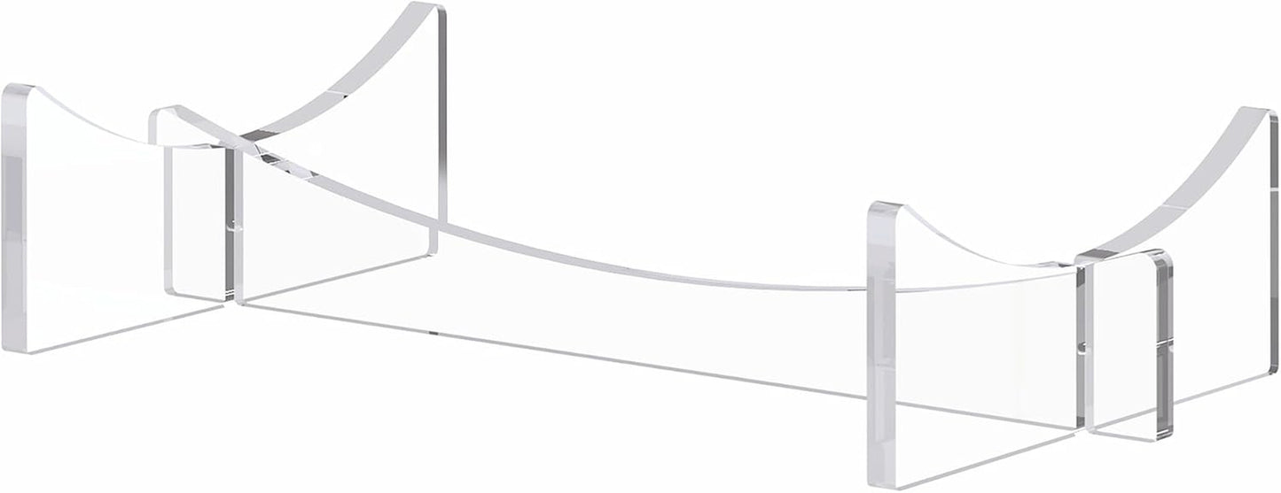 Football Stand Holder, 2-Pack Acrylic Display Stand for Rugby Ball, Clear Rack F