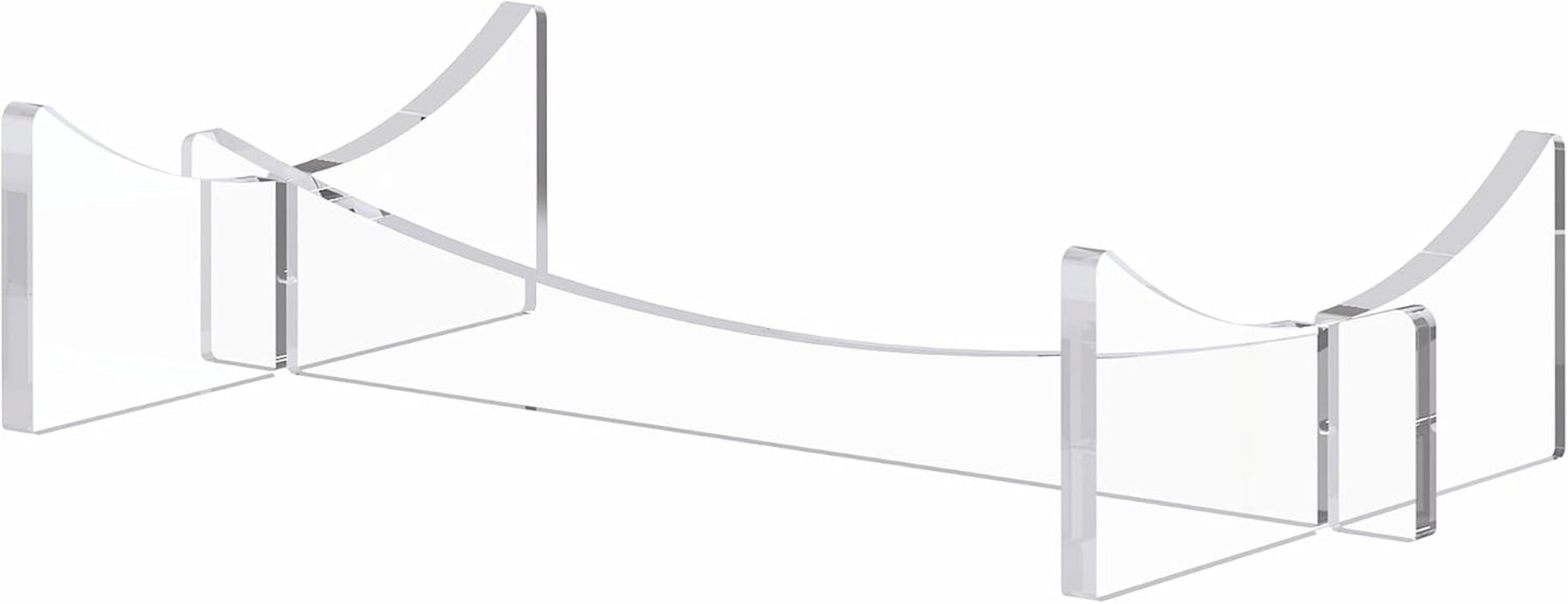 Football Stand Holder, 2-Pack Acrylic Display Stand for Rugby Ball, Clear Rack F